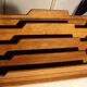 Old wooden letter holder