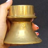 2 brass tealight candle holders