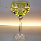 Box of 4 Val Saint Lambert "Berncastel" no. 204 Roemer glass – Belgium 1905