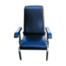 Adjustable black skai armchair