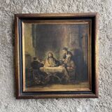 Old gilded wooden frame