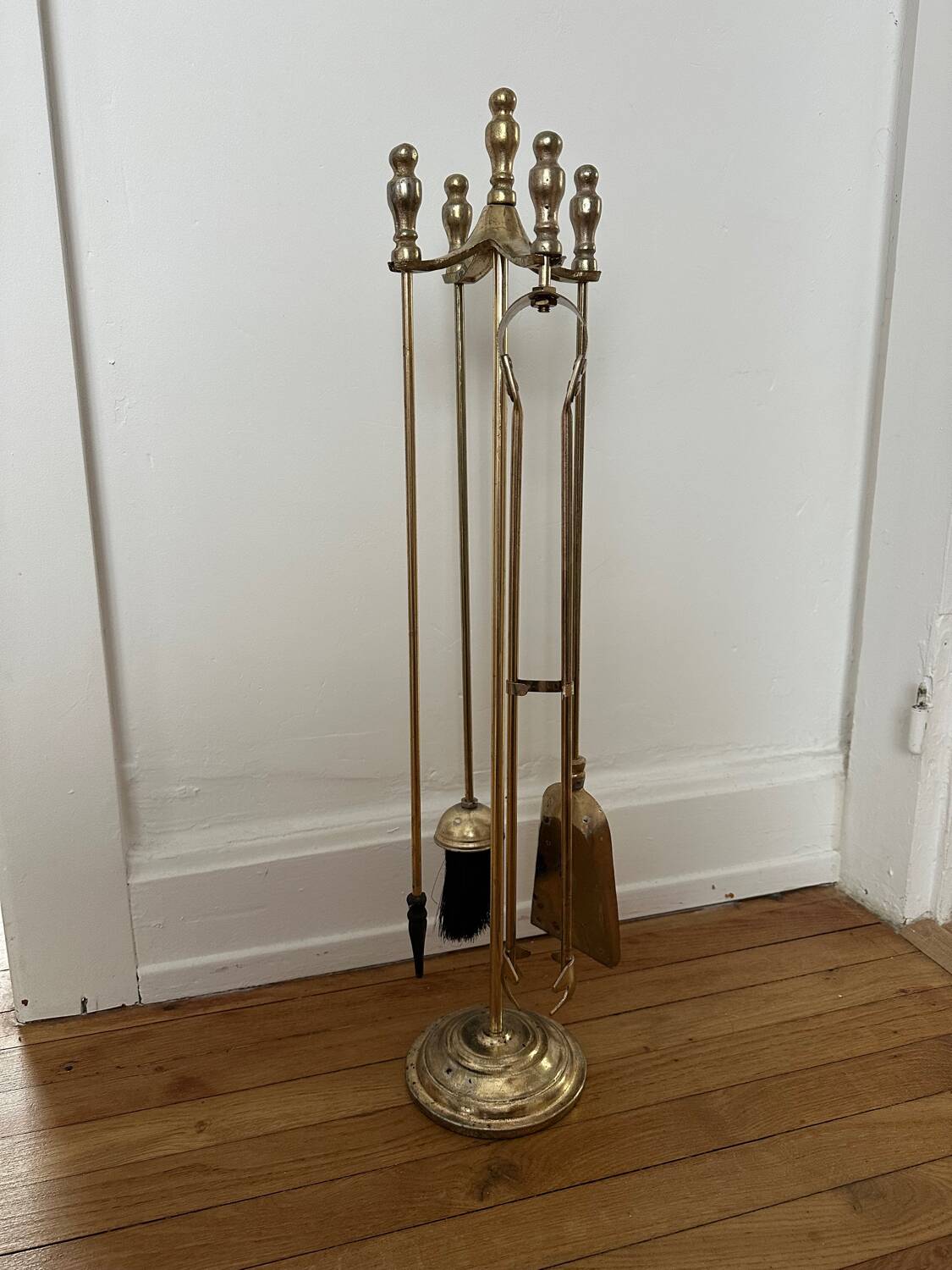 Vintage gold mantelpiece