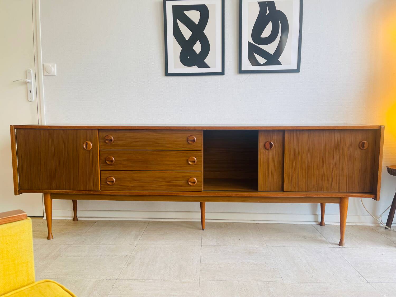 Vintage Scandinavian teak sideboard – circa 1960