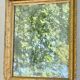 antique moulded wood and gilded stucco mirror - de-mercurised mirror sold in the e