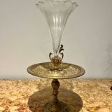 Bronze and crystal centerpiece