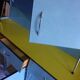 Buffet in blue and yellow formica