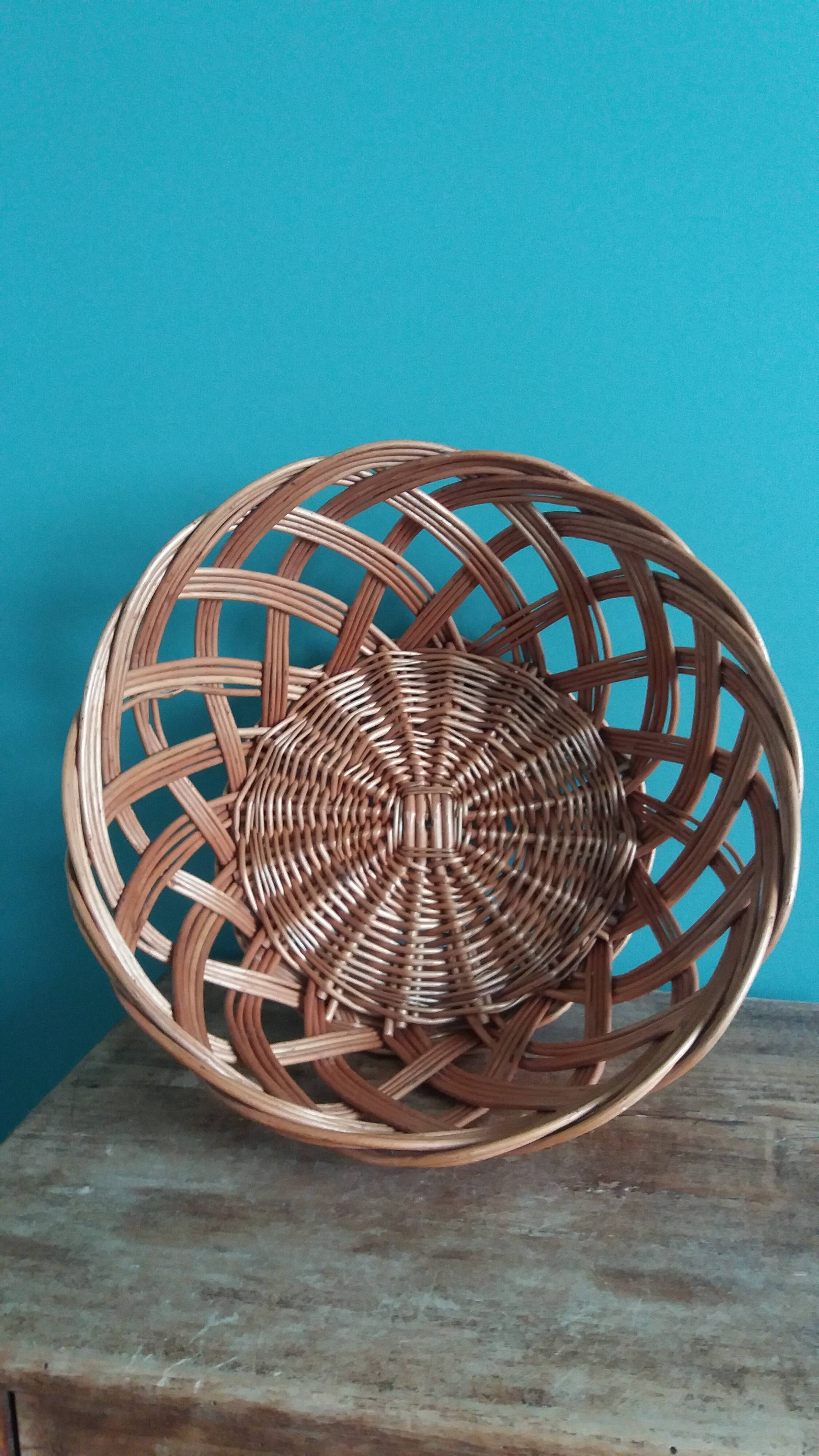 Wicker basket, fruit bowl basket, 29 cm