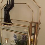 Wall floor gold metal