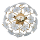 Grace Kelly, Delicious Murano Ceiling Light White Flowers, 1980