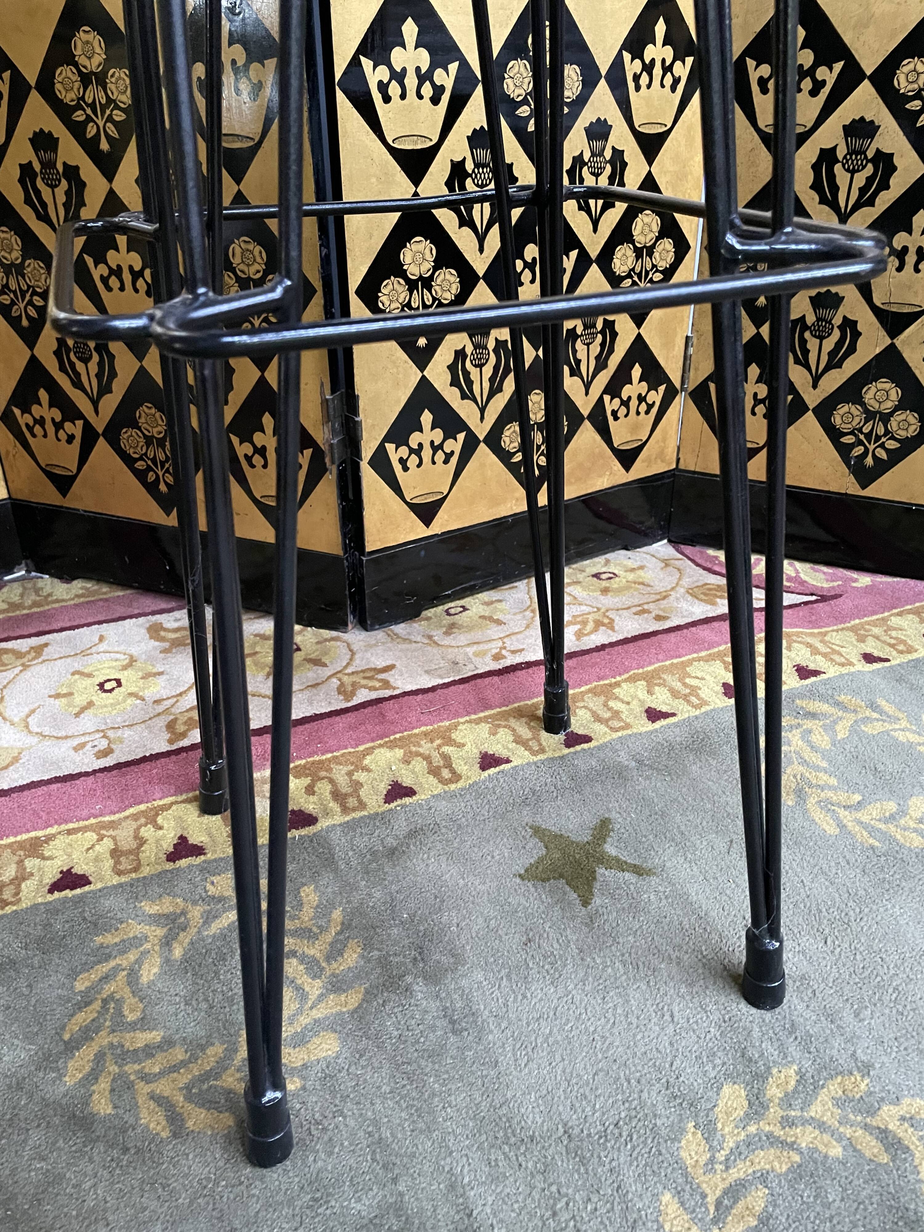 4 restored "Eiffel" model bar stools