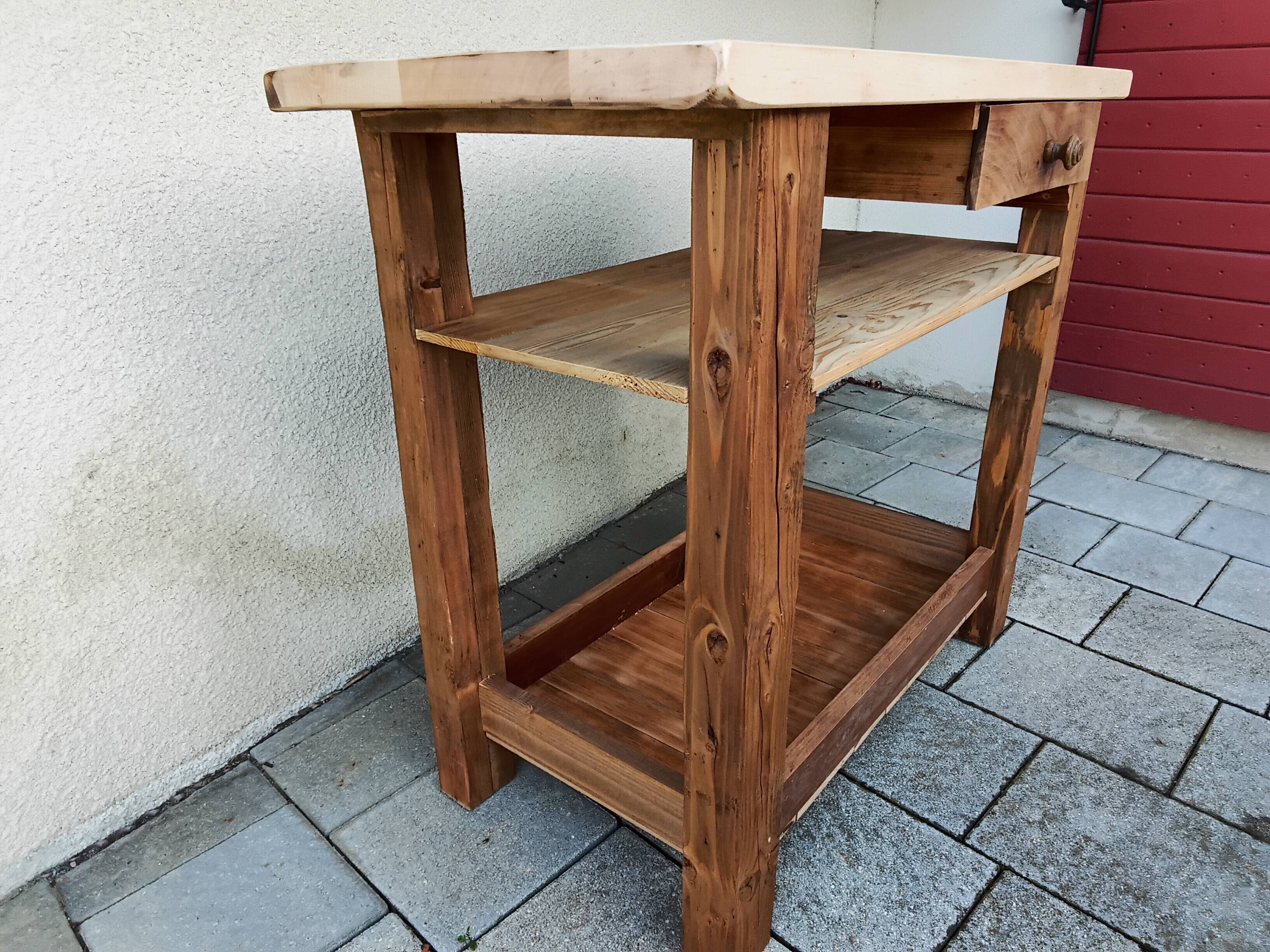 Solid wood table