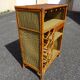 Vintage rattan bar cabinet from the 60s/70s