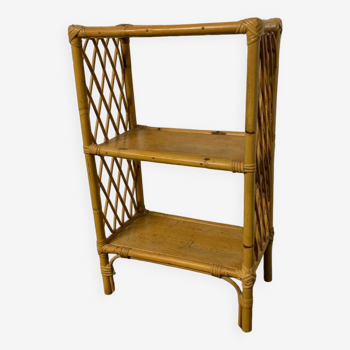 Rattan bookcase shelf