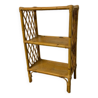 Rattan bookcase shelf