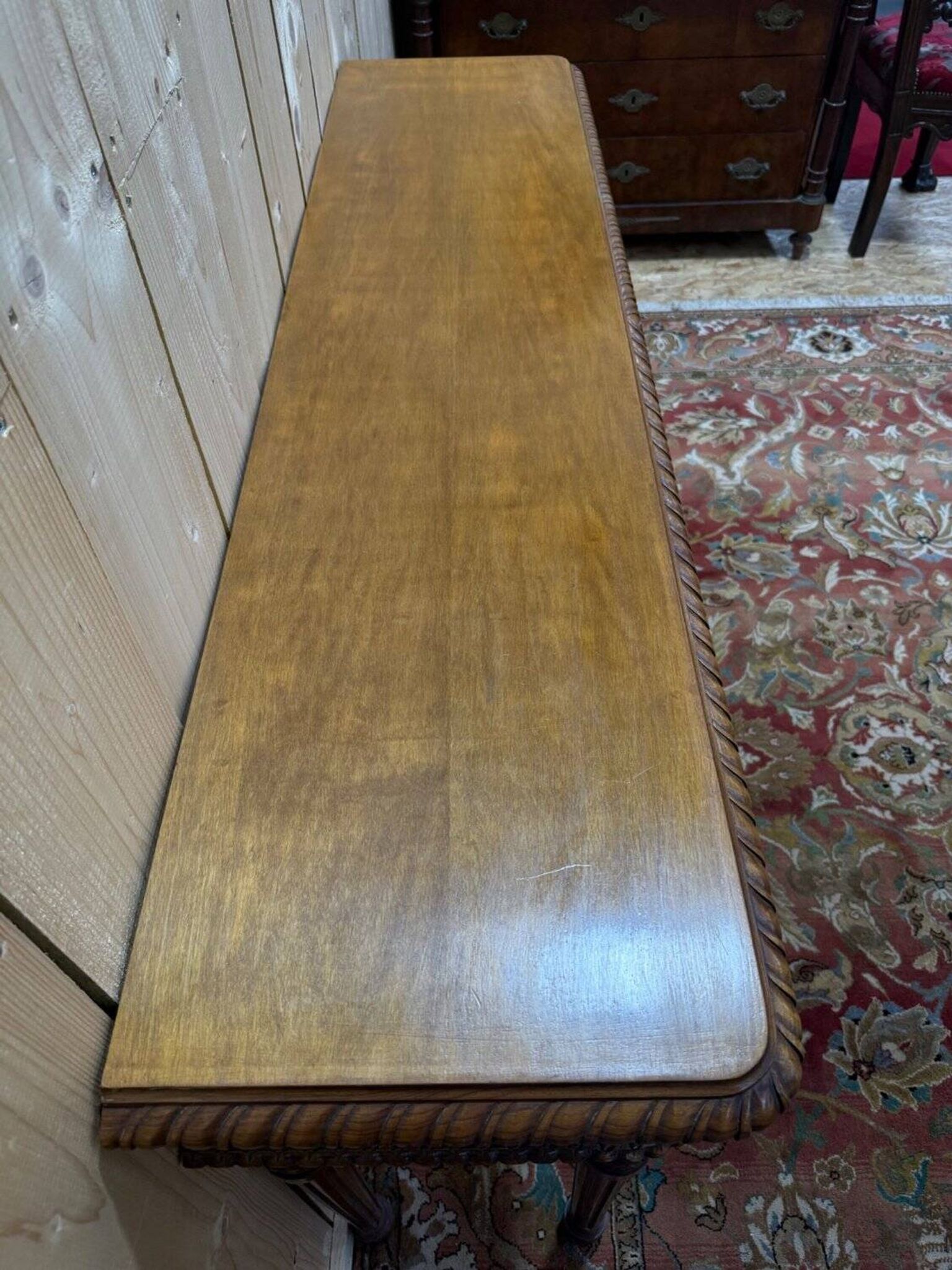 Console d'appui – Style Louis XVI – Bois sculpté verni – Début XXe