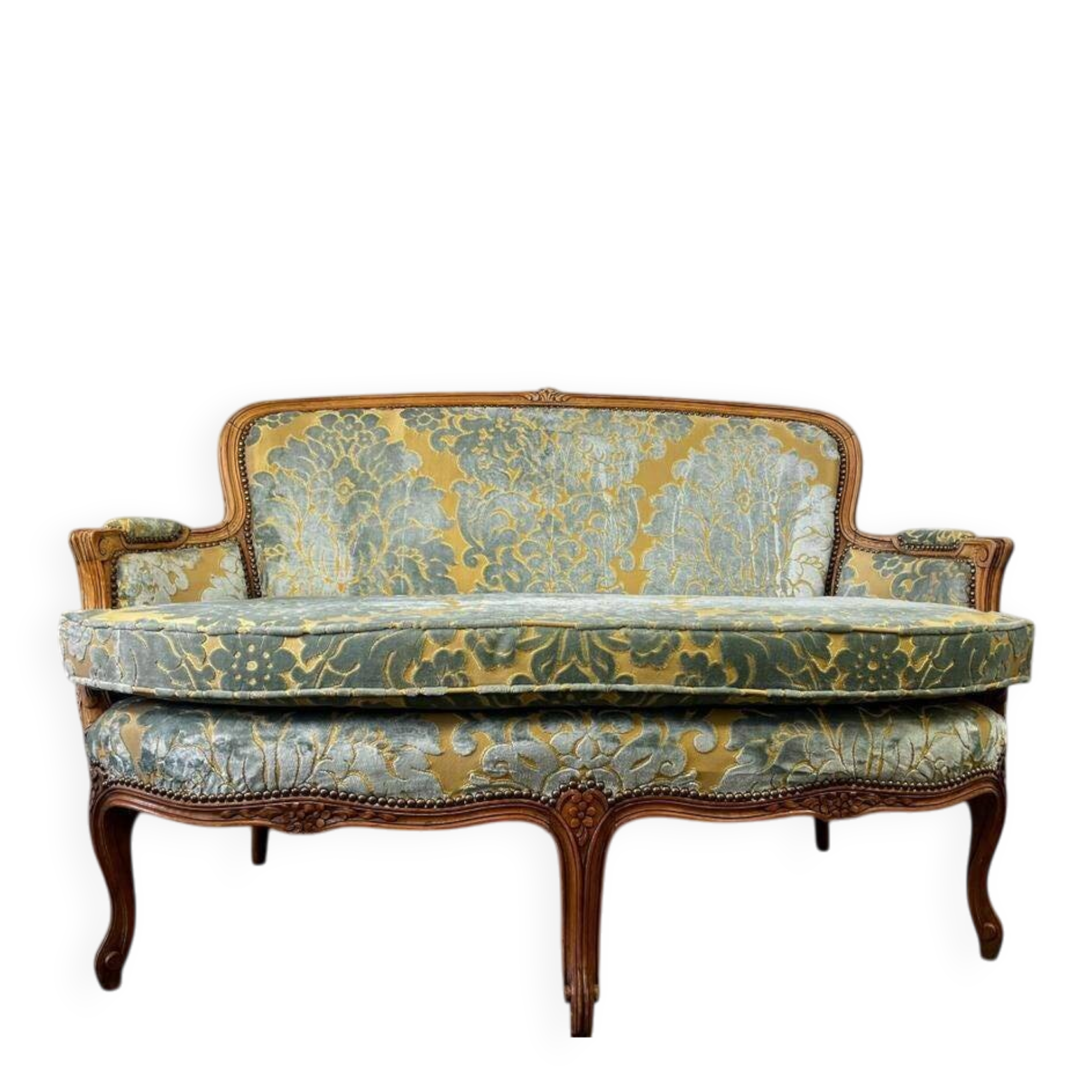 Vintage baroque two-seater canapé