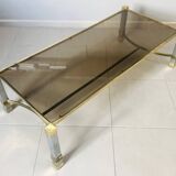 Hollywood Regency Style Chrome Coffee Table