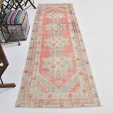 Tapis persan vintage rouge et beige 3 x 9, 98 x 285 cm SK 21187
