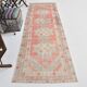 3x9 Red & Beige Vintage Persian Runner Rug, 98x285Cm SK 21187
