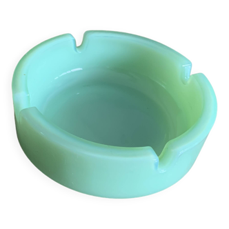 Cendrier vintage opaline vert Jade