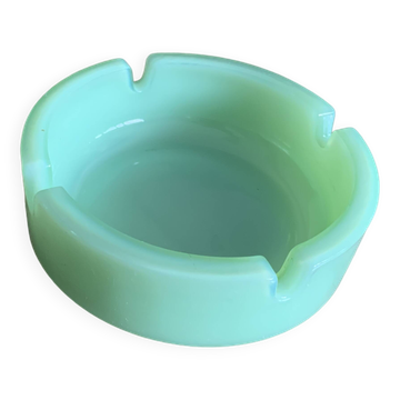 Jade green opaline vintage ashtray