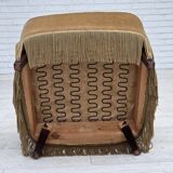 1970s, Danish armchair, light green furniture velour.