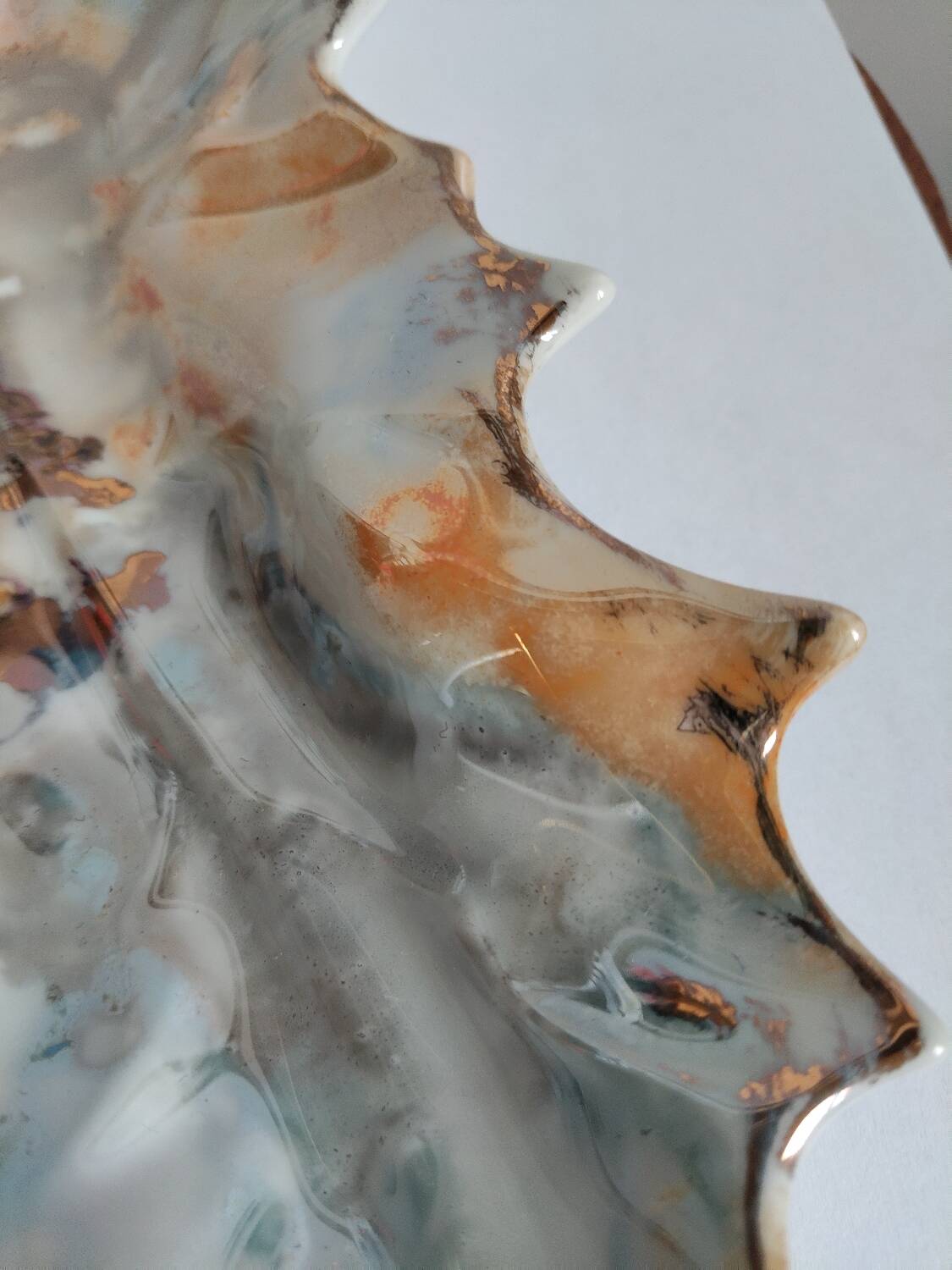 Modernist porcelain catchall hand-painted – APILCO France