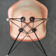 Fauteuil DAR par Charles & Ray Eames pour Zenith Plastics, red ou salmon, 1950