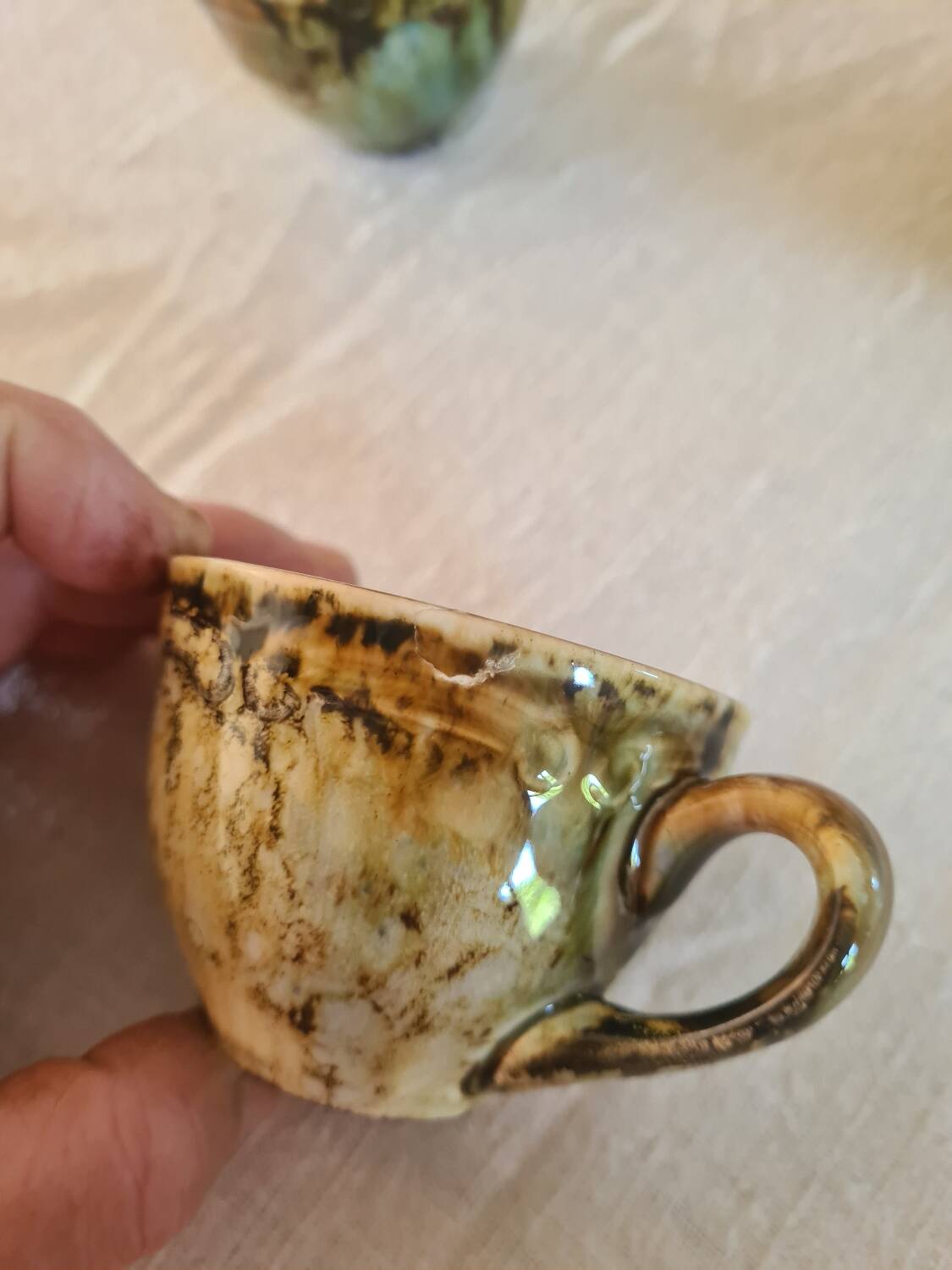 Gaston Gaubier Morvan stoneware coffee set