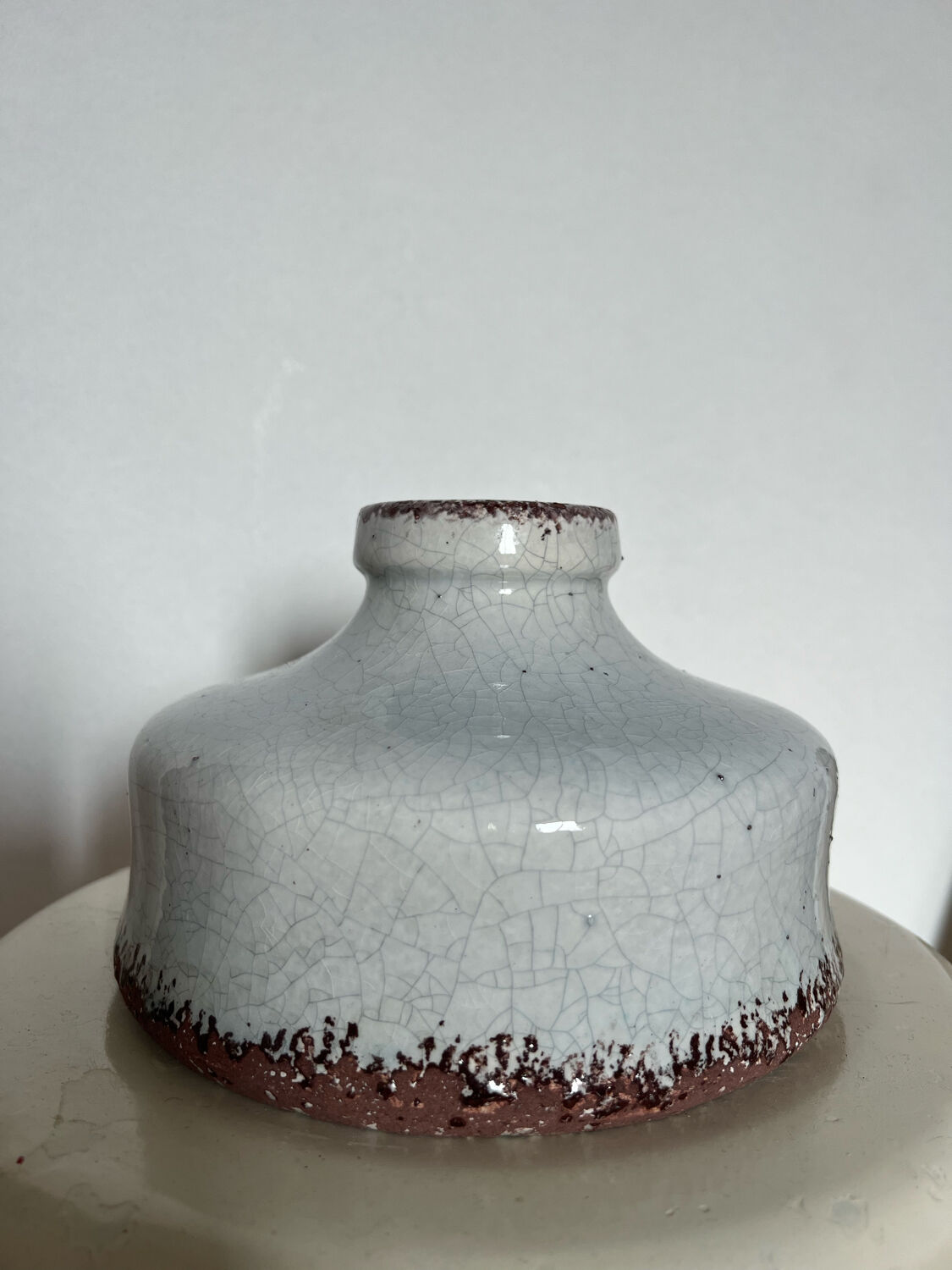 Raku style vase