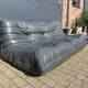 100% authentic Ligne Roset Togo 3-seater Anthracite Grey leather