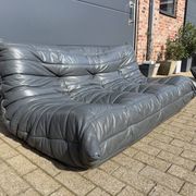 100% authentic Ligne Roset Togo 3-seater Anthracite Grey leather