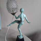 Art-deco dancer lamp