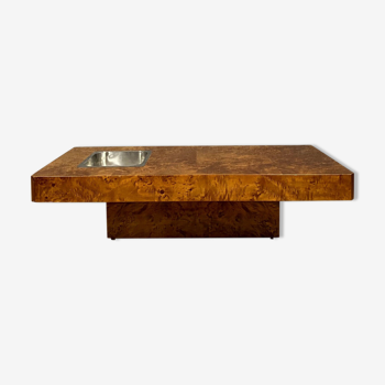 Coffee Table In Elm published by Roche Bobois around 1970