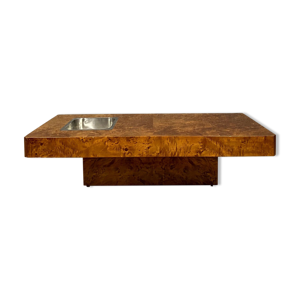 Table basse en loupe