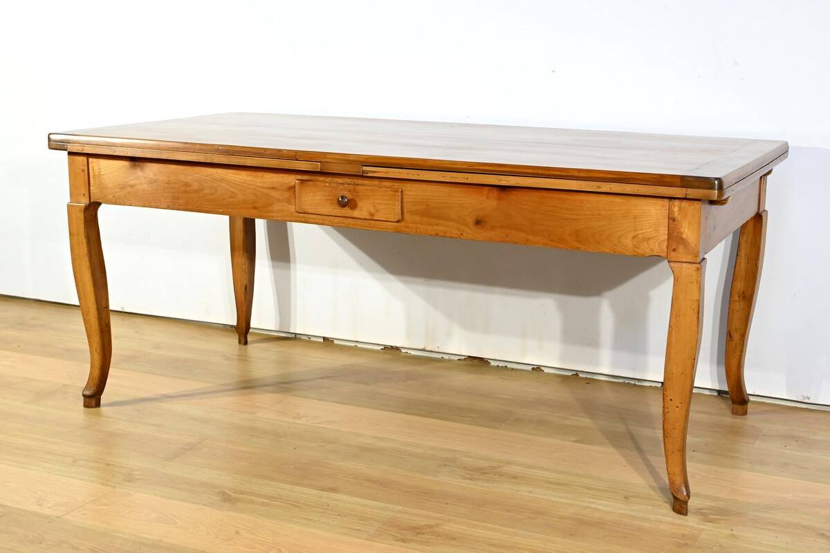 Regional Cherry Wood Table, Louis XV style – Mid-19th century