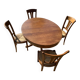 Table et chaises de salle a manger louis philippe