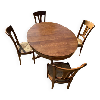 Table et chaises de salle a manger louis philippe