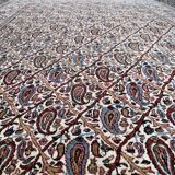 Ancient Persian carpet Ghoum pattern Boteh