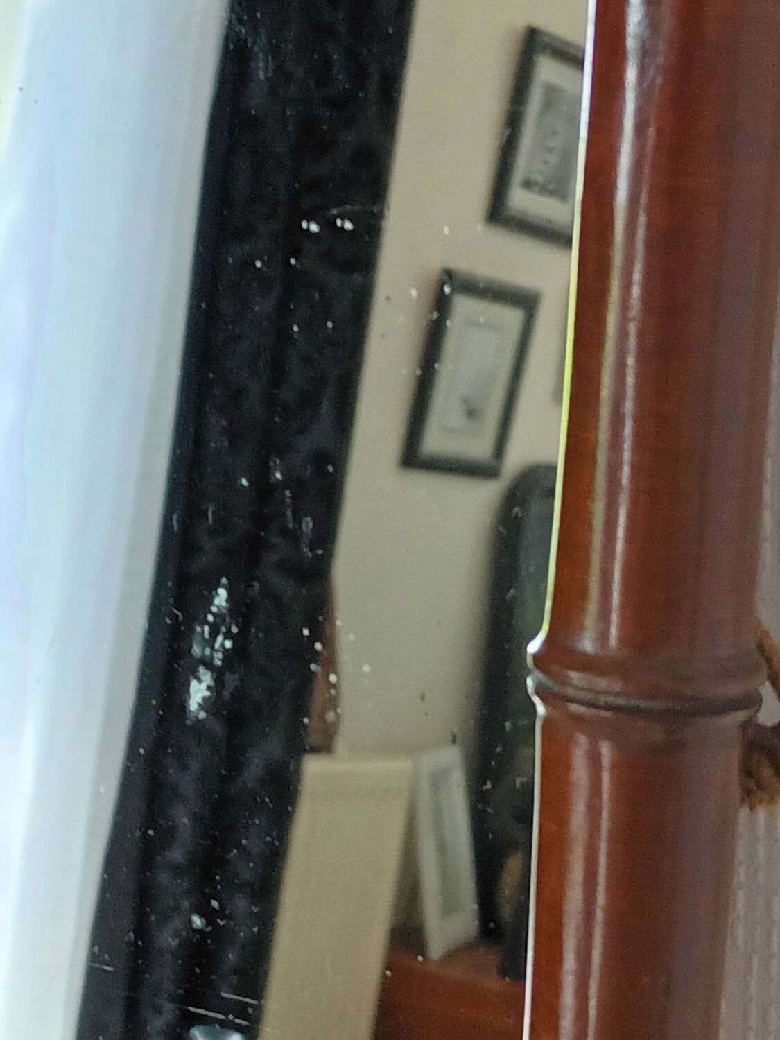 Bamboo barber mirror from the 1920s/1930s.