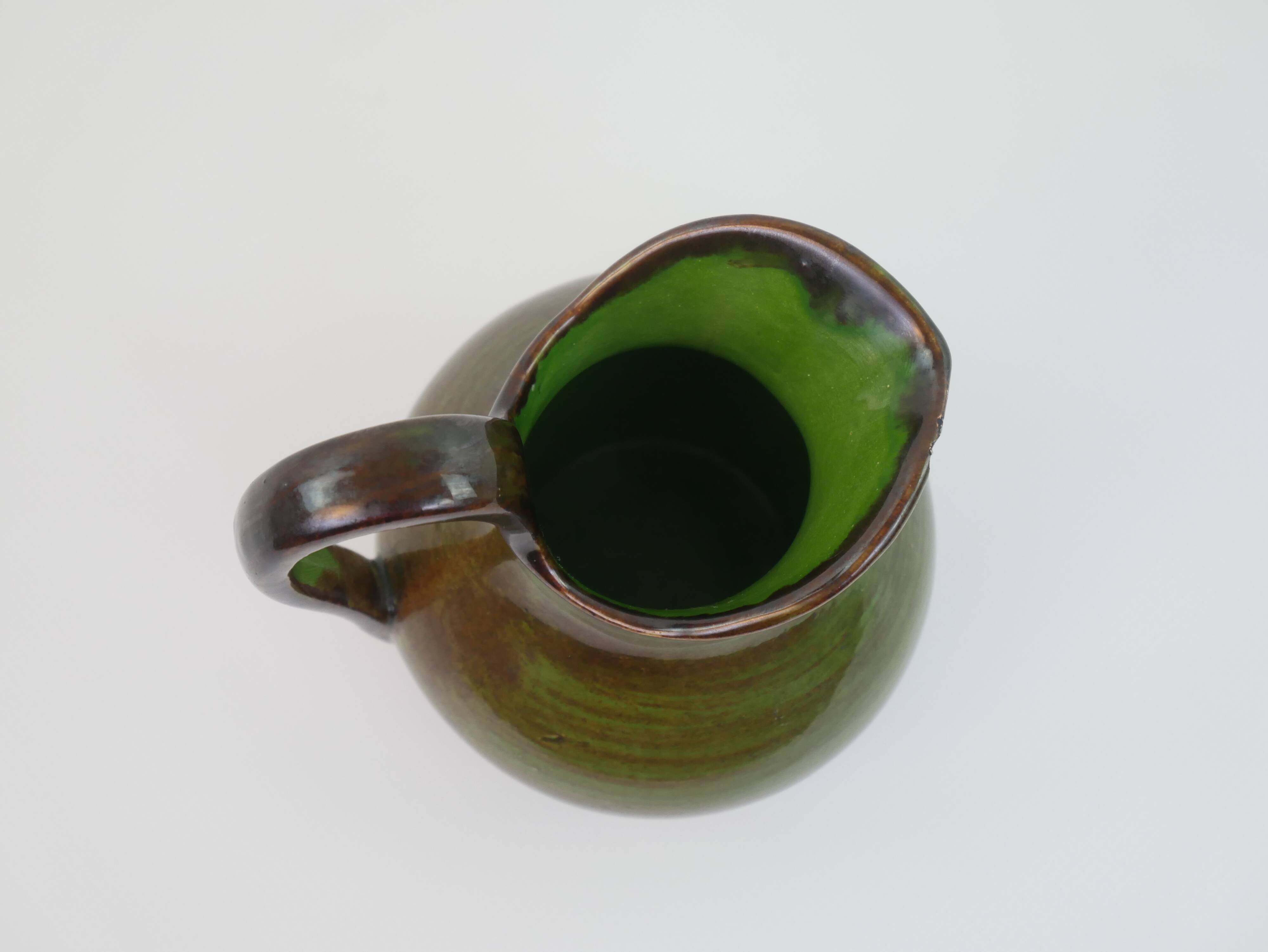 Petite verseuse / Saucière Saint Clément verte