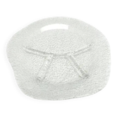 Appetizer platter, mid-century modern, soda glass, design by J. S. Drost, Ząbkowice, Poland, 1970s
