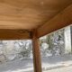 Table de ferme bois brut 200 cm