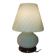 Lampe champignon murano spirale couleur ocre ans 70 vintage glass be
