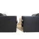 Knoll Studio Line set of 2 leather armchairs by Jürgen Lange