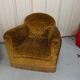 Pair of armchairs club velvet old yellow - armchair old