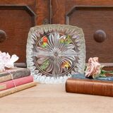 Plateau apéritif vintage en verre compartimenté années 1950