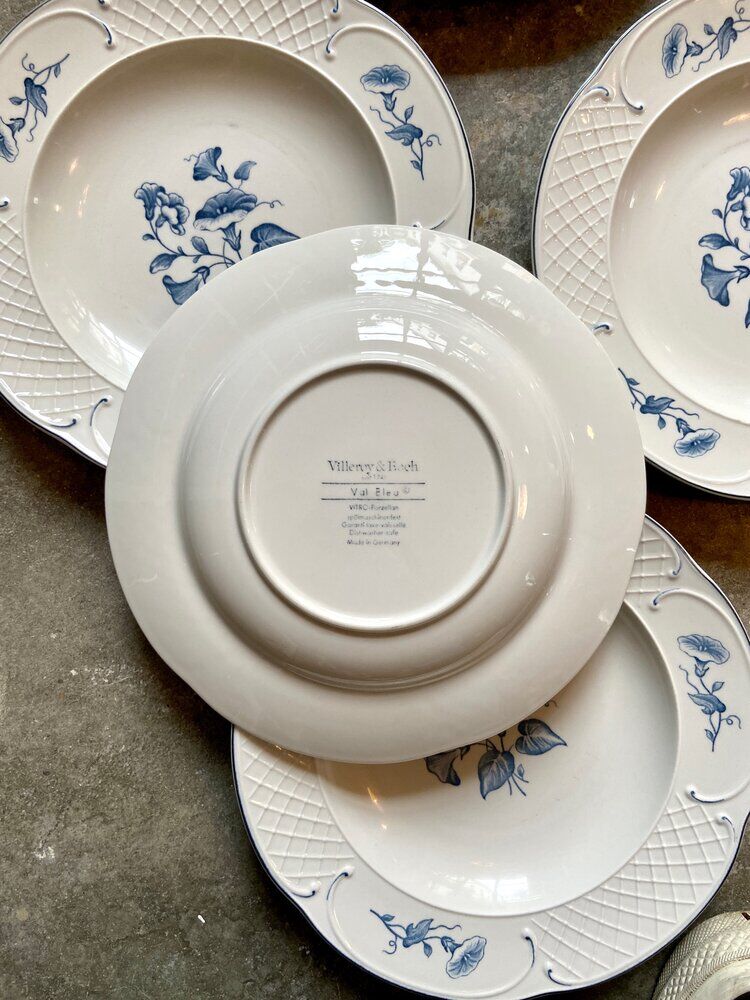 5 hollow plates Villeroy & Boch in porcelain