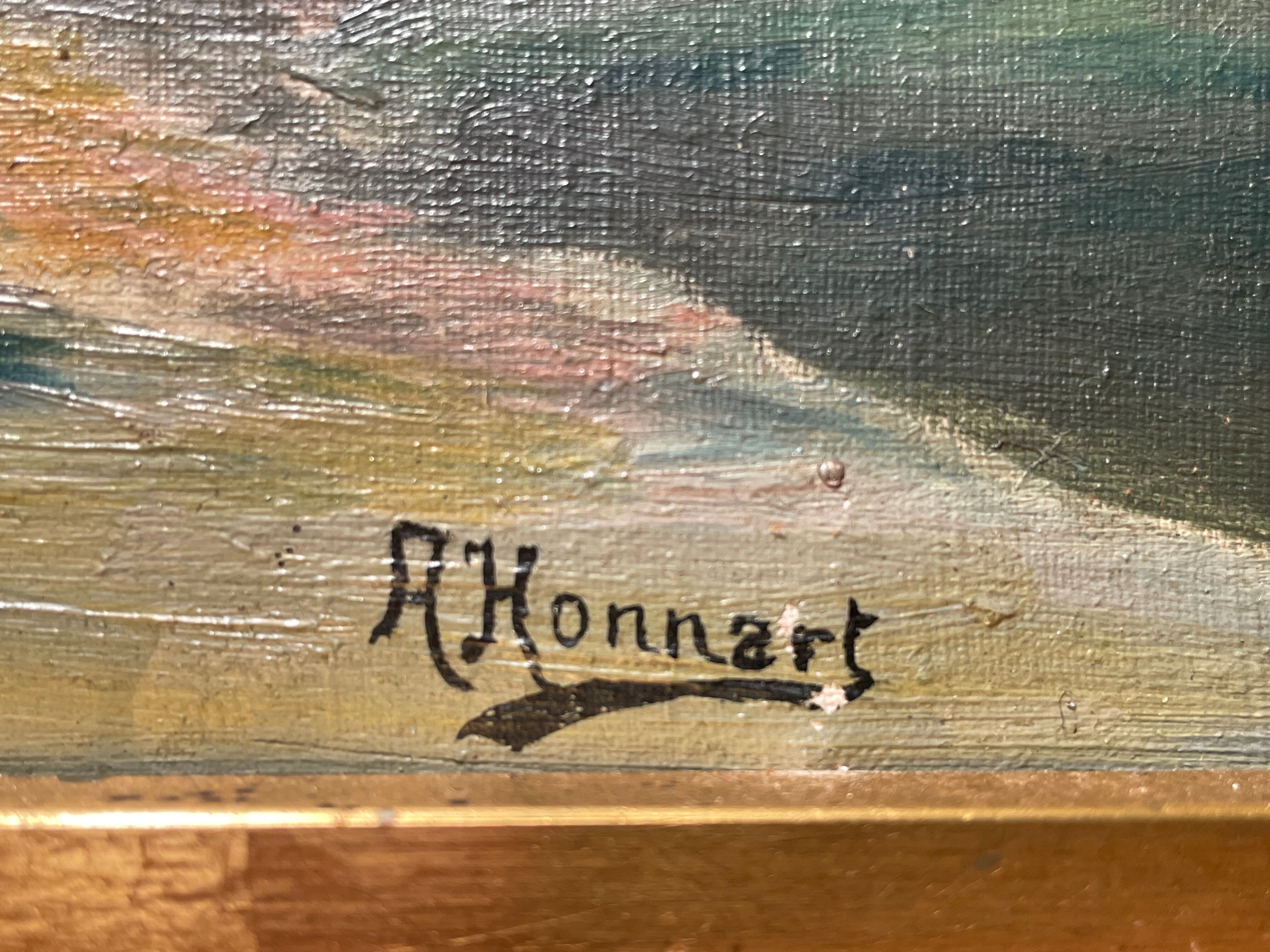 Old painting oil on canvas