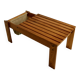 Vintage Brutalist coffee table/newspaper rack, 1960s/1970s